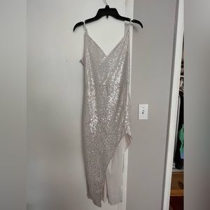 Silver Sequin Dress